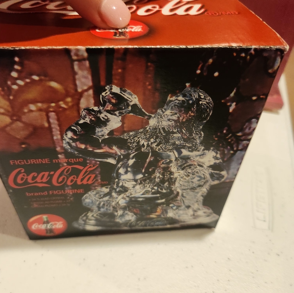Coke-Cola Clear Glass Santa Claus Figurine - Picture 10 of 11